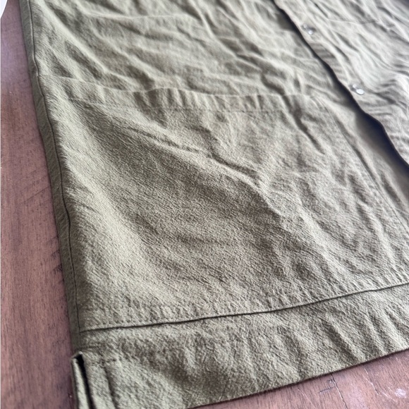 BDG Olive Green Casual Button Down Shirt 100%Cotton - Picture 7 of 11